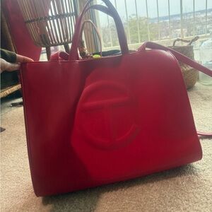 Telfar Scarlet Red Tote Bag- MEDIUM SIZE